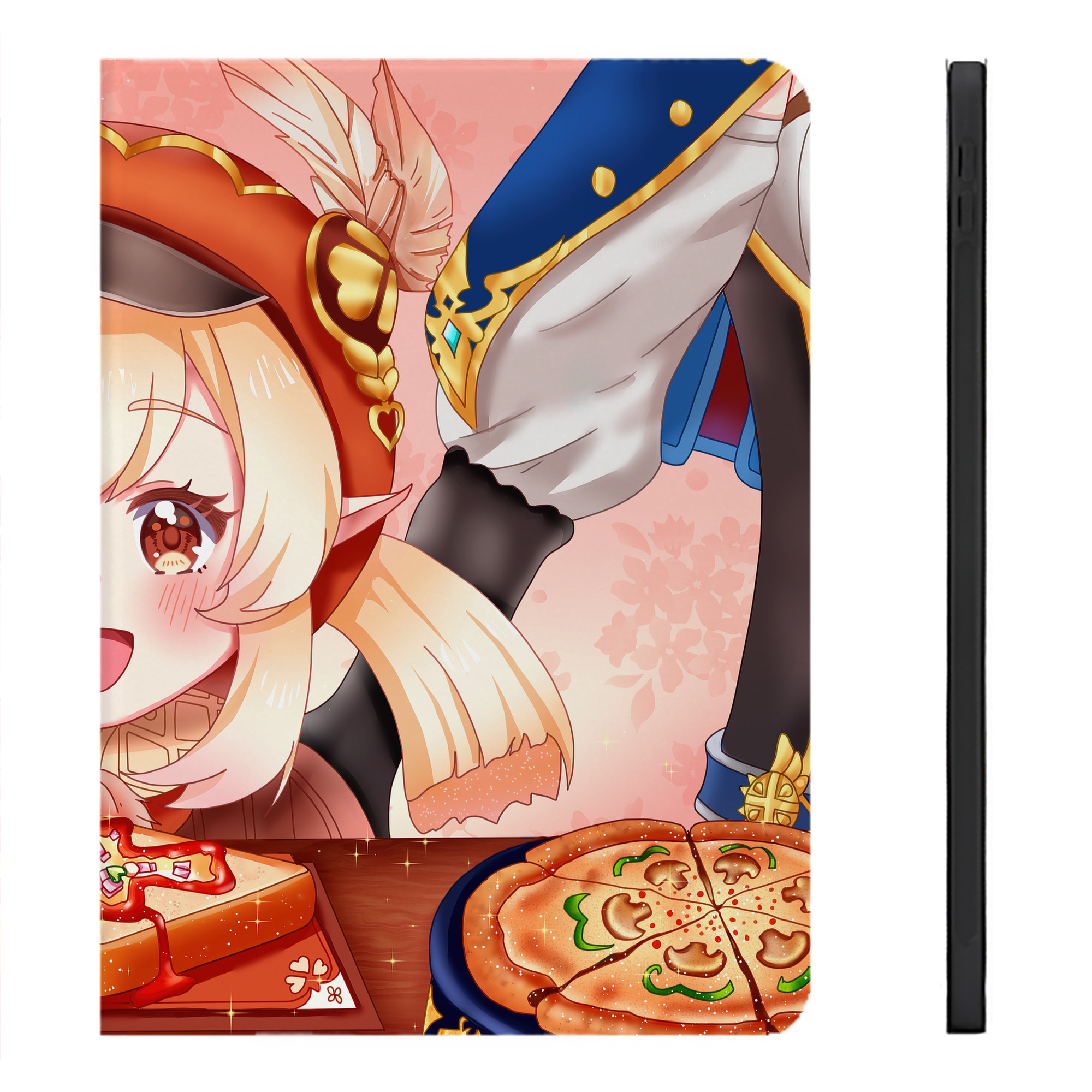 げんし神 genshin IPadケース ペンホルダー付き ブックスタイルデザイン